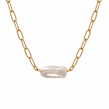 Caged Pearl Necklace