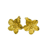 Golden Hibiscus earrings