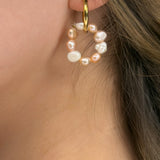 Aros de perlas Lunara